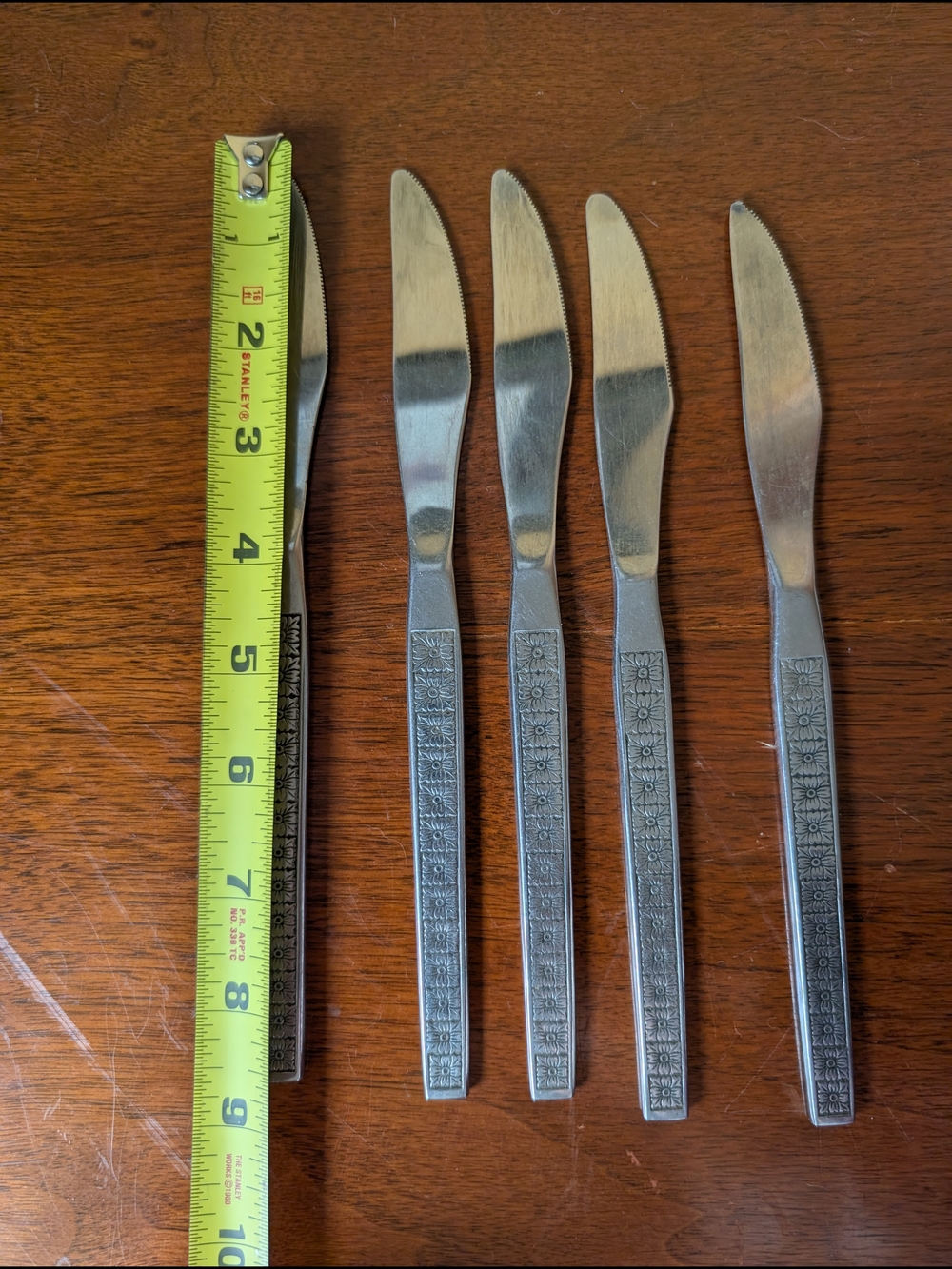 MCM Riviera Stainless Flatware Japan TORINO 5 Knife Set See Description - Picture 5 of 7